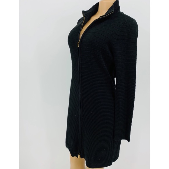 CALVIN KLEIN ZIP SWEATER DRESS - Picture 4 of 6